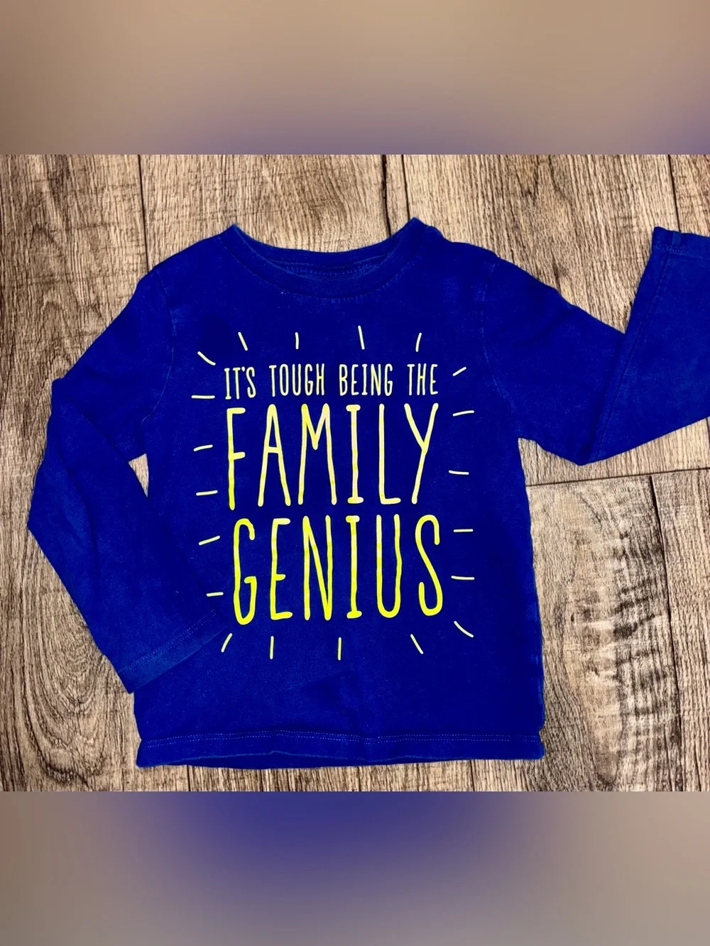 The Children's Place Royal Blue Long-Sleeve Tee with Yellow Graphic